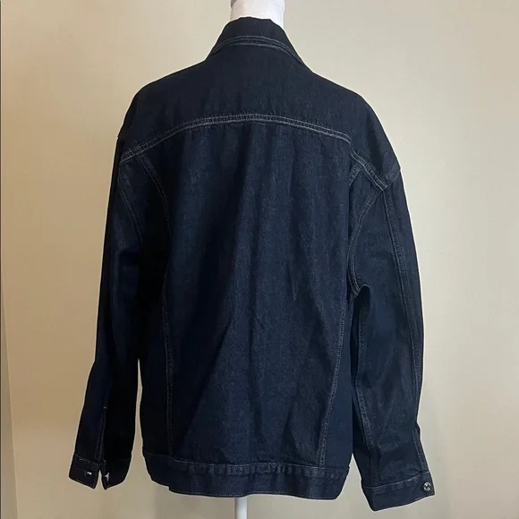 NWOT Calvin Klein Women’s Dark Blue Denim Jacket Size M - Picture 5 of 7